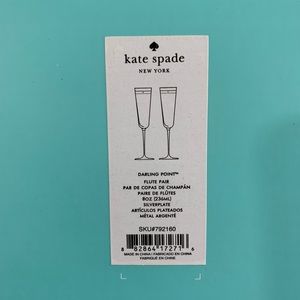 Kate Spade Champagne Glasses - Mr & Mrs